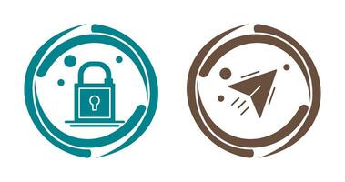 Lock and Send Icon vector