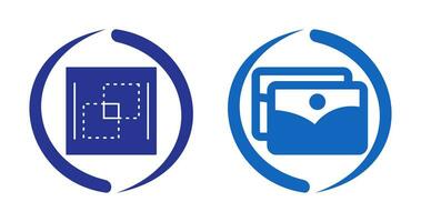 photograph and pathfinder Icon vector