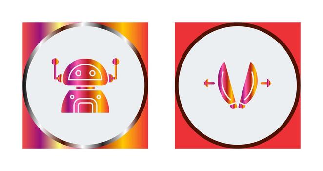 robot and playload Icon vector
