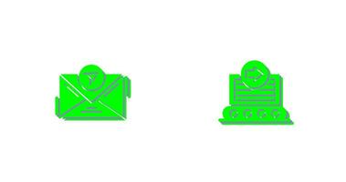 message and container Icon vector