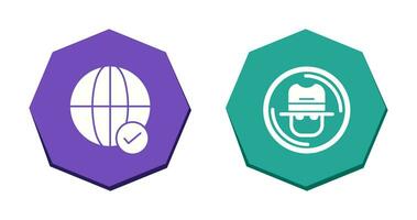 Internet and Spy Icon vector