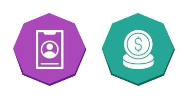 Smart Phone and Money Icon vector