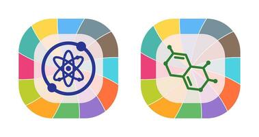 Proton and Molecule Icon vector