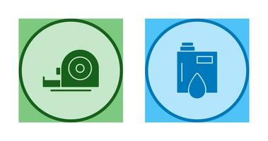 Measuring Tape and Petroleum Icon vector