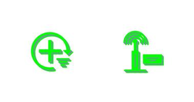 Add and Signal Icon vector