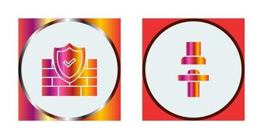 Firewall and Seat  Icon vector