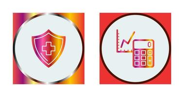 Accounting and Health  Icon vector