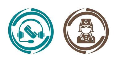 Support and Nurse Icon vector