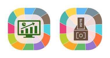 Statistics and Vote Icon vector