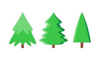 Hand Drawn Cartoon Christmas Trees Collection for Christmas Stock Illustration vector