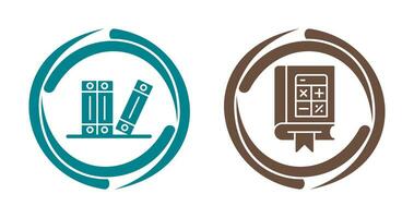 archivo y matemáticas icono vector
