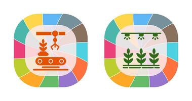 Conveyor and Irrigation  Icon vector