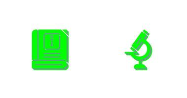 Information and Microscope Icon vector