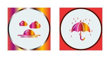 Sunshine and Raining Icon vector