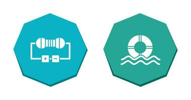 Resistor and  Float Icon vector