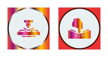 Press and Elasicity Icon vector