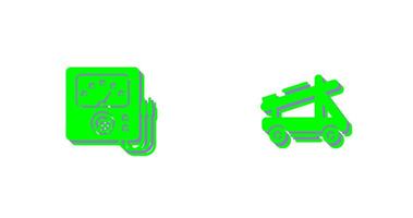 Voltmeter and Catapult Icon vector