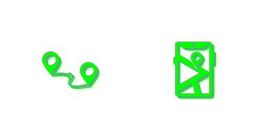 Route and Gps Icon vector