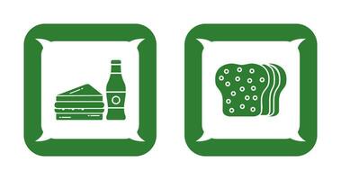 Junk Food and Bread Icon vector