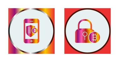 Shield and Lock Icon vector