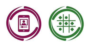 log and Tic Tac Toe Icon vector