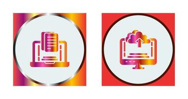 Document and Upload Icon vector