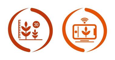Growth and Device Icon vector