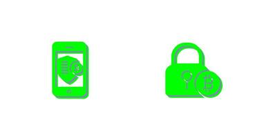 Shield and Lock Icon vector