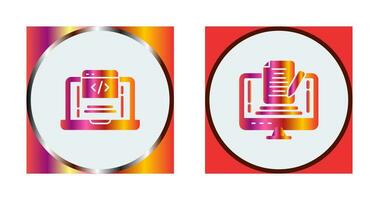 Coding and Note Icon vector