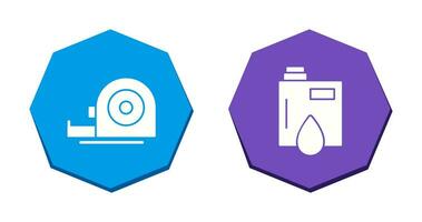 Measuring Tape and Petroleum Icon vector