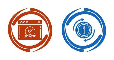 rating and refresh  Icon vector