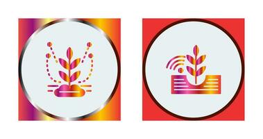 Irrigation System and Planting Icon vector