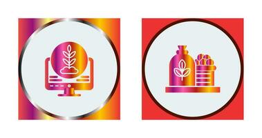 Plant and Harvest Icon vector