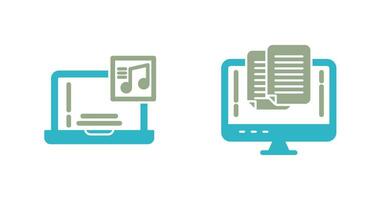 Music and Paste Icon vector