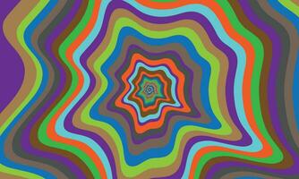 Psychedelic groovy background. vector