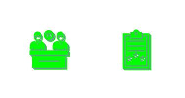 Meeting and Result Icon vector