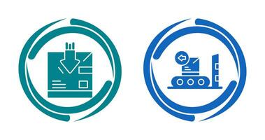 return and delivery Icon vector