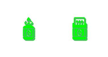 Camping Gas and Matches Icon vector