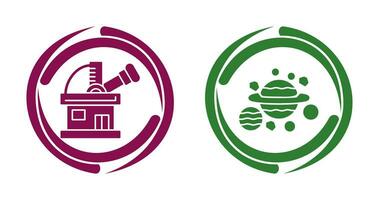 observatory and planets Icon vector