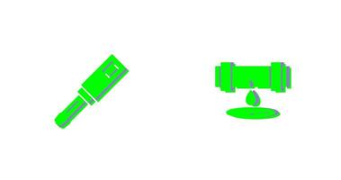 Screwdriver and Leak Icon vector