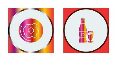 Breakfast and Bear Icon vector