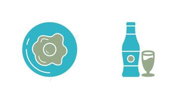 Breakfast and Bear Icon vector