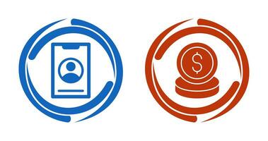 Smart Phone and Money Icon vector