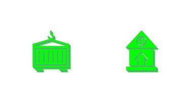 Property Value and Container Icon vector