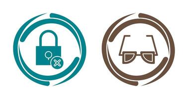 Insecure and Sunglasses Icon vector