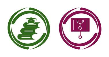 Books and Formula  Icon vector