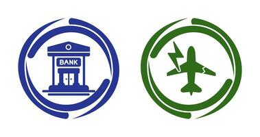 Health and Bank Icon vector