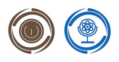 Gyroscope and Power Icon vector