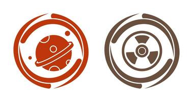 Planet and Nuclear Icon vector