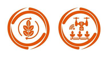 Agronomy and Smart Farm Icon vector